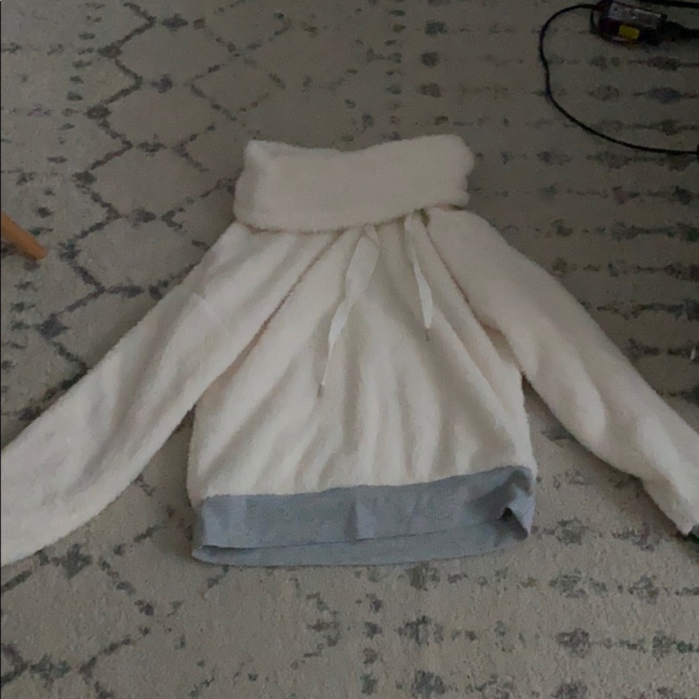 Super fuzzy roll neck sweater